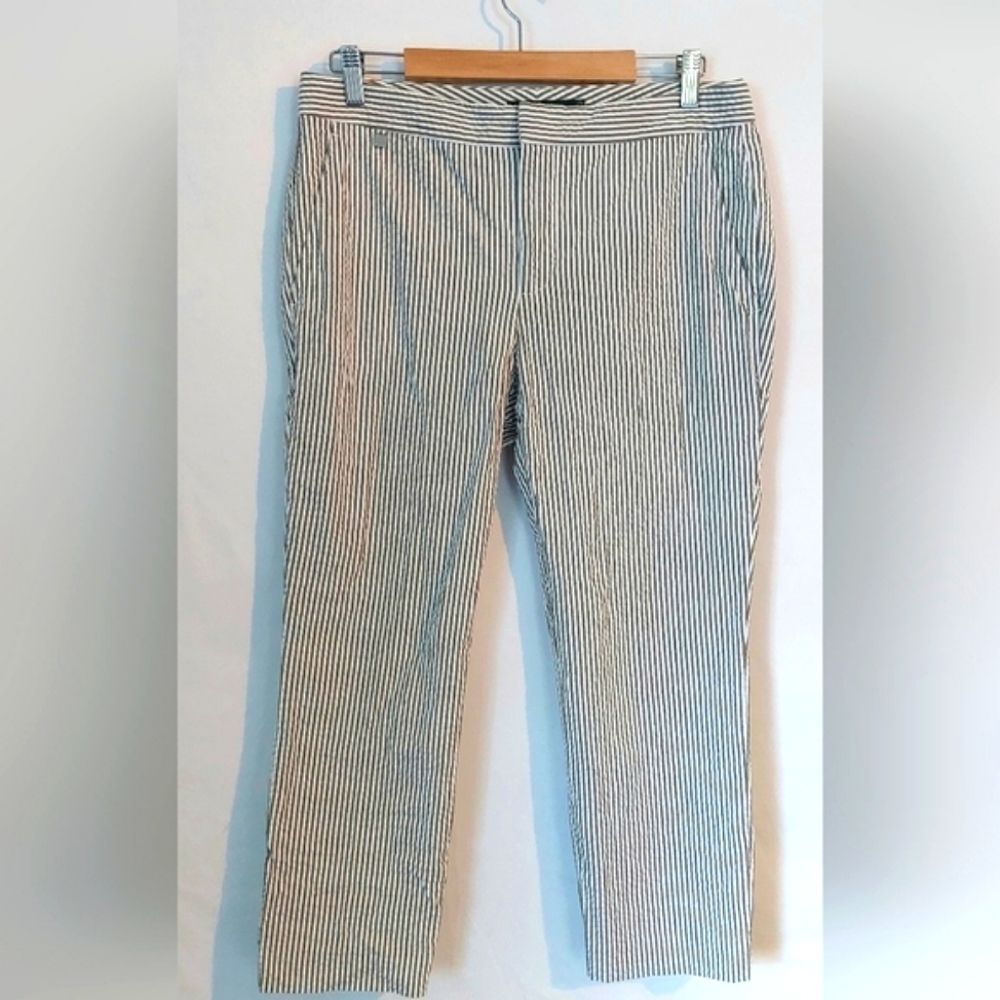 Size 8 Lauren by Ralph Lauren Stripped Cropped Pant